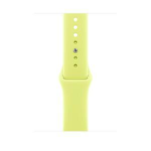 Apple 정품 46mm 네온 옐로 스포츠 밴드 - M/L MFGW4FE/A