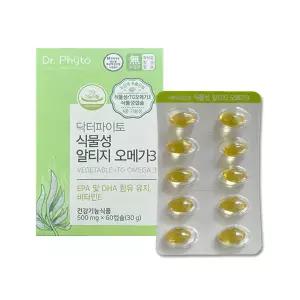 닥터파이토 식물성 알티지 오메가3 500mg x 60캡슐 3개 JJ몰