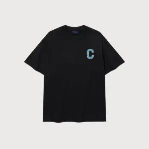 반팔티 JQS CO2502ST53-BK 크리즈 이펙트 티셔츠 Black
