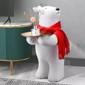 곰돌이 트레이 피규어 거실 현관 오브제 선반 대형