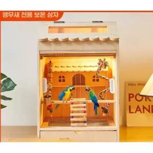 앵무새 조류 부화기 메추라기 원목 새장 병아리 번식