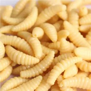 50pcs 루아 부드러운 미끼 가짜 빵벌레 지렁이 빨간 벌레 부드러운 벌레 가짜 낚시 미끼