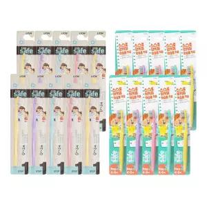 키즈세이프 칫솔 1단계, 10개 + 칫솔 2단계, 10개