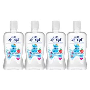 가그린 어린이 구강청결제, 딸기향, 380m, 4개