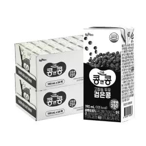 콩앤콩 고칼슘두유 검은콩두유 190ml 48팩