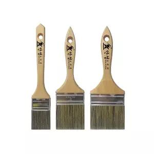 안성브러쉬 수성붓 일자 페인트붓 롱 2X4호 벽지도배 청소 다용도 작업