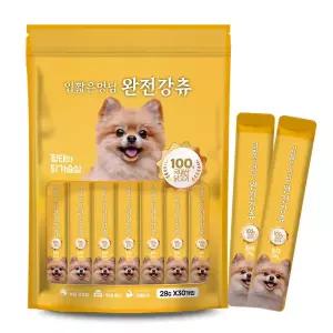 입짧은멍님 푸르미 완전강츄 대용량 강아지간식 28g 황태 60개입