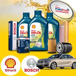 F45 액티브투어러 (15~20) 218d (B47) 디젤 쉘 힐릭스 ECO ECT 5W-30 엔진오일필터세트 5Liter
