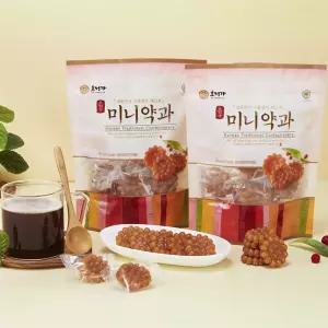 달콤 쫀득 미니 찹쌀약과 180g 1봉 국내산 찹쌀 조청 온가족 간식