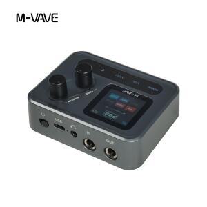 호환 M-VAVE 포켓 앰프 미니 기타 베이스 1.54인치 LCD 컬러 스크린 1450mAh 앱 제어 다기능 데스크탑 이펙