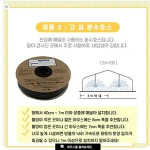 (신농) 고설호스/고설분수호스 6cm,7cmx200m (HA)