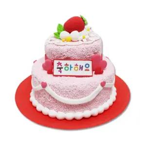 어린이 케이크1인 축하 신상 트렌드 장식 만들기 2단 클레이