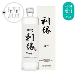 [품질보장] 한국고량주 이연 38도 375ml 이연복셰프공동개발 이연잔 2P 증정