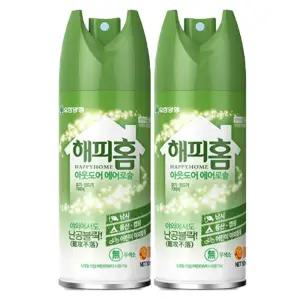 아웃도어 에어로솔 모기 진드기 기피제 150ml 2개/벌레/퇴치/스프레이/캠핑/피크닉/등산/야외용/휴대용