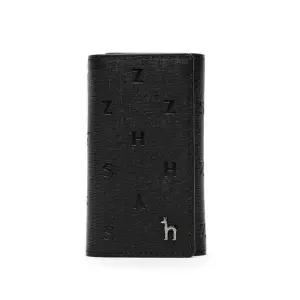HAZZYS 헤지스 [GOLDEN LANE]블랙 로고 패턴 가죽 반지갑형 키홀더 HJWA5E566BK 160598