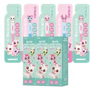 오루루 위시캣 키즈 피규어 칫솔 5종세트+위시캣 치약 / 러브냥 베베냥 아이냥 이쁘냥 코코냥