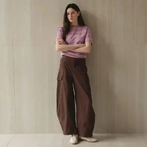 스튜디오앤파르크 Cargo Cutline Pants_Brown