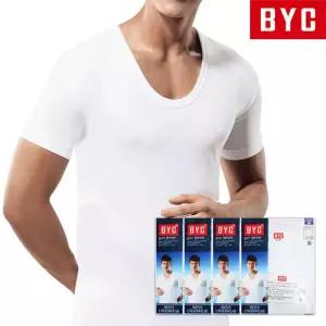 (제이지몰)BYC 남성 순면 반팔 런닝 4매 세트