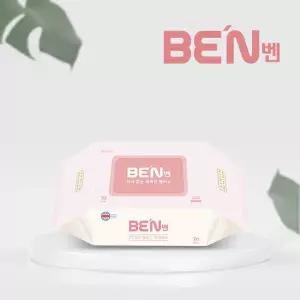 [평량 75gsm]벤 핑크 프리미엄 초순수 아기 물티슈 70매입(10팩/20팩)