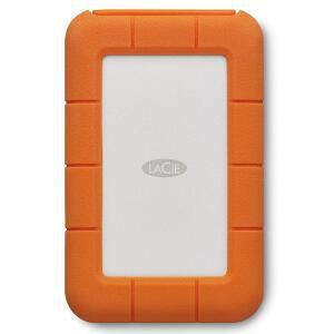 LaCie R ed USB-C, 4TB, 휴대용 외장 하드 드라이브, 낙하, 충격, 먼지, 방수, Mac 및 PC용(STFR4000800)