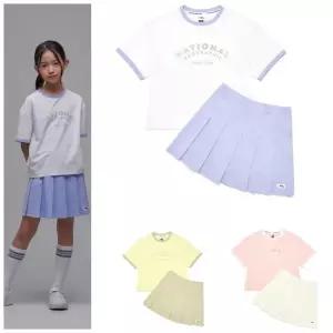 [내셔널지오그래픽키즈](센텀시티점)키즈 여아 소로나 반팔/스커트 세트 WHITE K242GPB010 (정상가 99,0...