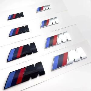 BMW 호환 M 로고 펜더 엠블럼 배지 리어 트렁크 1 3 5 7 시리즈 X1 X3 X5 X6m 스포츠 스티커 자동차 액세서
