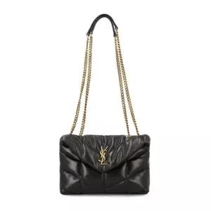 YSL 로고 플라크 퀼팅 퍼퍼 토이 숄더백 7593371EL07 1000