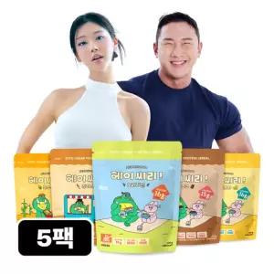 제로스푼 헤이씨리 무설탕 프로틴 시리얼 200g 5팩