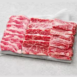 고기집 3대장 소 갈비살 살치살 우삼겹 구이 모둠 600g