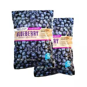 칠레 블루베리 1kg x 2 급속 냉동 과일 칠레산 수입 스무디용 주스용 요거트 토핑