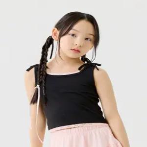 [스타필드 수원점]슈슈앤쎄시[댄싱슈] 레이스 리본 나시 티셔츠