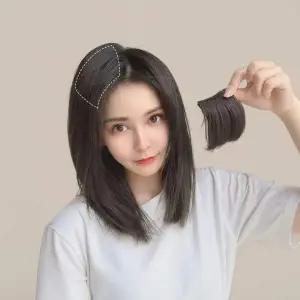 [콩심팥심]정수리 볼륨 헤어피스 똑딱이 가발 자연스러운 앞머리 옆머리