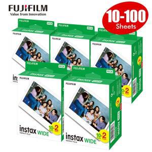 후지필름 인스탁스 와이드 필름 블랙 보더/화이트 엣지 용지 10-100매 후지 인스턴트 카메라 210 300 400