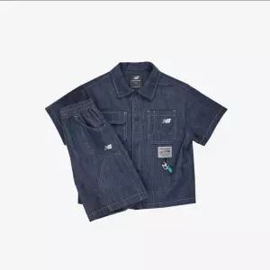 키즈(NB Kids) WE GROW TOGETHER _데님 반팔 셔켓 셋업 NK9YG2402U_(55)Indigo