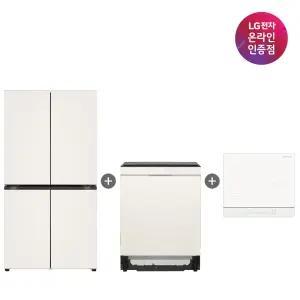 LG 오브제 냉장고 + LG 오브제 식기세척기 + LG 오브제 전기레인지 (T875MEE111 + 6BG1E-QKHE)