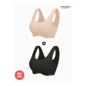 크로커다일 이너웨어 라이크라 쉘론 데일리 몰드부착 U넥 브라 1 CDWBR5O02041169494