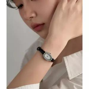 [로이드](김해점)아델 여성 가죽 시계 블랙-실버 LL2G26302D