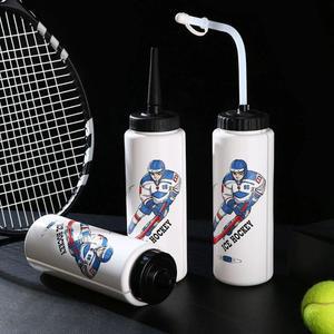 아이스하키 물통 물병 보온병 야외 휴대용 600ML 단층 비접촉 자전거보온물병
