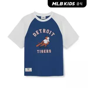[MLB키즈](공식)26SS 스포티브 마스코트 배색 래글런 티셔츠 DET (White) 7ATSB3263-46WHS