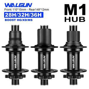 MTB 부스트 허브 세트 앞 110x15mm 뒤 28/32/36H HG MS XD 산악 자전거 휠용