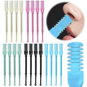 4Pcs Nasal Hair Cutter Nose Knife 360 Degree Rotating Remover 2-in-1 Double Sided Blade for Men