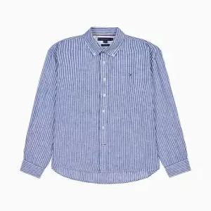 tommyhilfiger Regular Fit 린넨 스트라이프 셔츠 (T12F1WSH080MO2401)