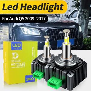 2PCS 자동차 LED 헤드 라이트 전구 D3S 교체 크세논 램프 Audi Q5 용 하이 로우 빔 2009 2010 2011 2012 20