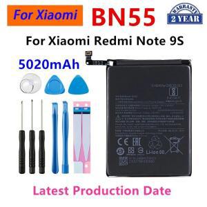 샤오미 레드미 노트 9 S 용 배터리 휴대폰 교체 및 도구 BN55 5020mAh 신제품