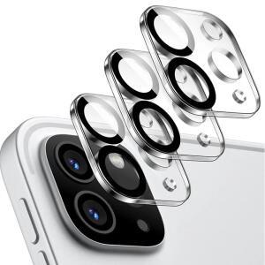 IPad Pro 11 12.9 인치 2024 I Air 6 용 3PCS 카메라 렌즈 보호대 태블릿 케이스  HD 투명 강화 유리 커버
