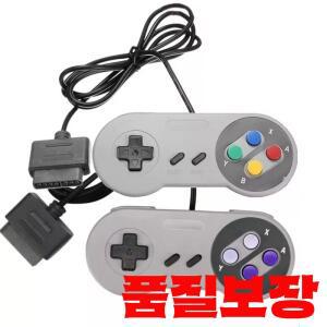 유선 게임 패드 16 비트 컨트롤러 SNES 시스템 콘솔 용 AV 케이블 제어 액세서리
