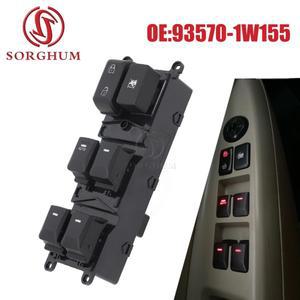 SORGHUM 기아 리오 프론트 좌측 전기 마스터 컨트롤 파워 리프터 윈도우 스위치, 2012 2015, 93570-1W155