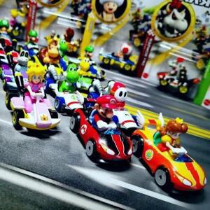 핫 휠 슈퍼 마리오 브라더스 영화 카트 Wario Luigi 배관공 Van Koopa Donkey Kong 캐스트 모델 자동차 장
