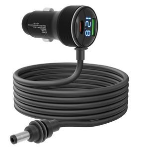 3in 1 차량용 충전기 DC 전원 케이블 시가 라이터 어댑터 12V-24V 디지털 디스플레이 스타링크 미니 USB C