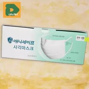 1회용마스크 성인용 대형마스크 부직포 일반 구조 3중 (16517645)